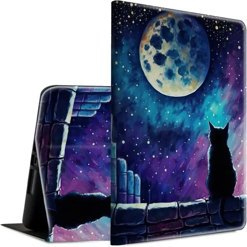 Vista 30 de Funda para tablet Kindle Fire HD 10 y 10 Plus de 11ª generación 2021, ligera, con soporte ajustable, con función de encendido y apagado automático