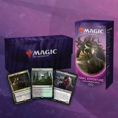 Vista 4 de Baraja Final Adventure Magic: The Gathering Challenger Deck 2020 Listo para torneos 75 cartas + fichas