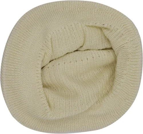 Vista 25 de C-US - Gorro de punto cálido para mujer, con visera de ganchillo con acento de flores