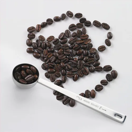 Vista 2 de Cuchara medidora de café de acero inoxidable de 1 cucharada, juego de 1