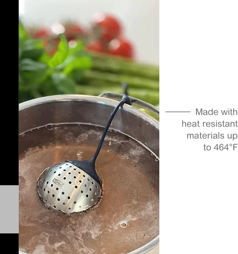 Vista 6 de AdHoc Spice Bomb - Infusor de especias – Accesorio de cocina para hierbas y té de hojas grandes – Inserto infusor de acero inoxidable con cierre