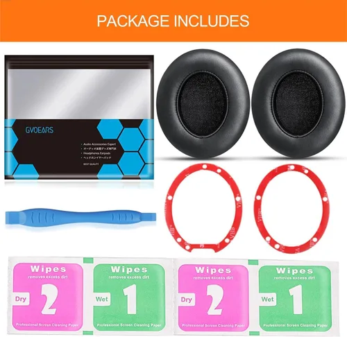 Vista 8 de Almohadillas de repuesto GVOEARS para auriculares Beats Studio 3, almohadillas para auriculares para Beats Studio 2 3 con cable y inalámbricos