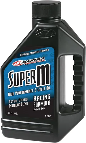 Vista 3 de Maxima Aceites de Carrera 20901-2PK Super M Aceite Premezcla de 2 Tiempos, Botella de 1L, Pack de 2
