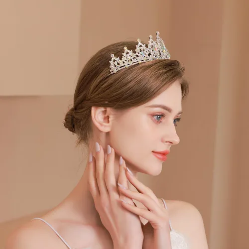 Vista 5 de Kamirola - Corona de reina y tiaras corona de princesa para mujeres y niñas, diademas de cristal para novia, princesa para bodas y fiestas (01)