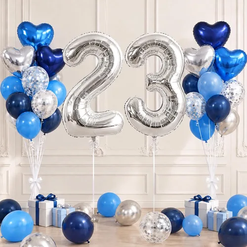 Vista 252 de TONIFUL Globo de aluminio negro de 40 pulgadas con el número 0, decoraciones de cumpleaños negro (Bk-black)