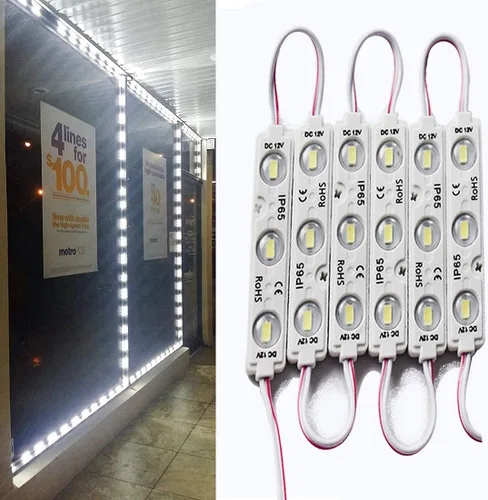 Vista 13 de Módulo LED, luces de repuesto para inflables, blancas, 10 piezas, 5 pies, 5730 SMD, 150 lúmenes por módulo LED, luz impermeable IP65 para cartel