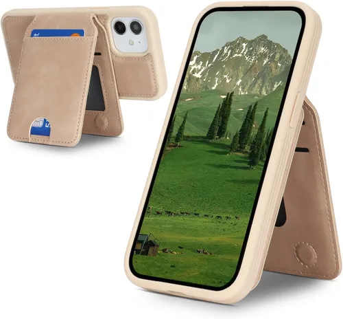 Vista 2 de Havaya Funda para iPhone 12 y 12 Pro compatible con cartera MagSafe con tarjetero - Funda magnética desmontable 2 en 1 - Ranuras para tarjetas