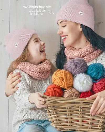 Vista 5 de Hat Hut Gorro de invierno con forro de satén para niños pequeños, gorro de punto con puños y forro de seda