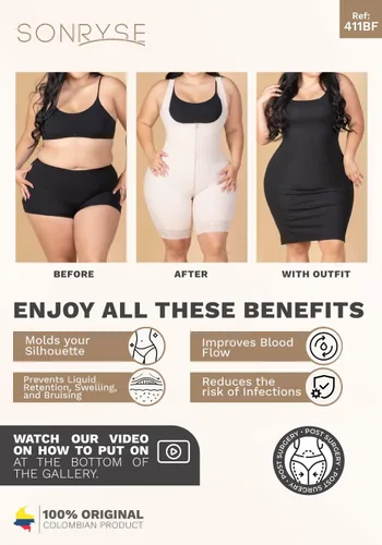 Vista 5 de Sonryse Fajas Colombianas Posparto Compression Garment Postpartum Shapewear for Women