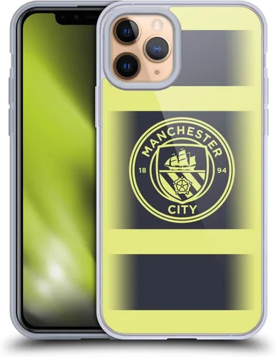 Vista 114 de Head Case Designs Funda de gel con licencia oficial del Manchester City Man City FC Away 2022/23 [protección de grado militar] compatible con Apple