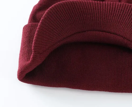 Vista 19 de Home Prefer - Gorro de invierno para hombre con visera, cálida y doble punto.