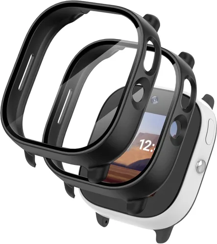 Vista 9 de Kuaguozhe [Paquete de 2 protectores de pantalla compatibles con Gizmo Watch 2, vidrio templado, transparente + azul]
