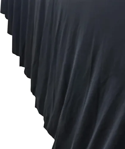Vista 6 de Falda de mesa de poliéster ajustable de una pieza de elastano, mantel rectangular resistente a las arrugas para eventos de bodas, fiestas