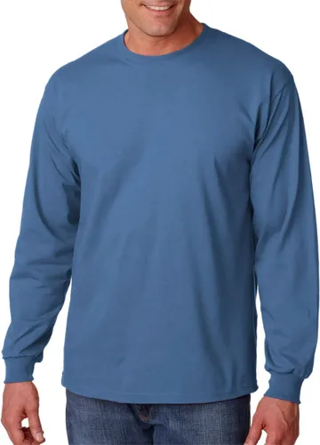 Vista 150 de Gildan Camiseta de manga larga de algodón ultra para adulto, estilo G2400, paquete múltiple Militar + ceniza.