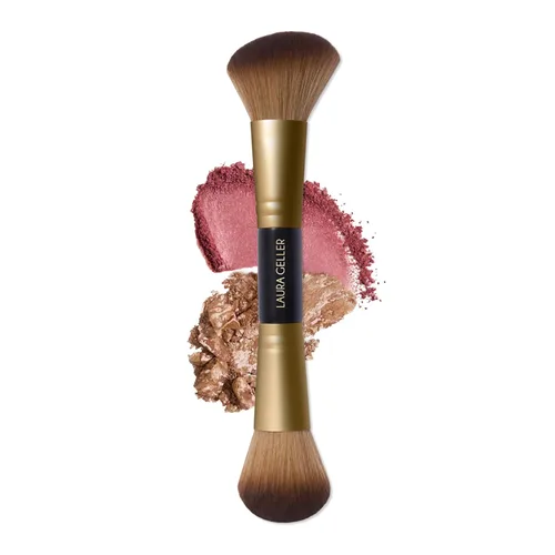 Vista 30 de LAURA GELLER NEW YORK - Brocha retráctil con mango de aluminio Kabuki, para todo el maquillaje facial y base para maquillaje facial líquido, crema