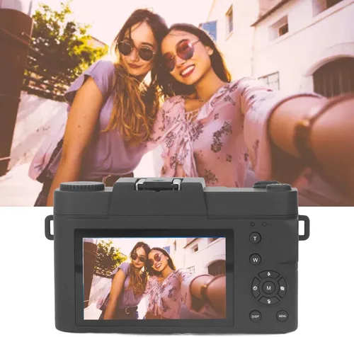 Vista 8 de Cámara digital compacta 4K para regalo, cámara de vlogging de enfoque automático de 56MP 16X, pantalla HD de 3.0 pulgadas, mini cámara DV de punto