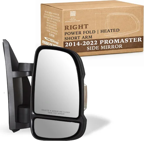 Vista 11 de Spieg 2014-2019 Ram Promaster 1500 2500 3500 Espejo Lateral del Conductor Reemplazo Conjunto de Espejo Retrovisor Lateral Izquierdo Plegable