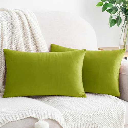 Vista 54 de HWY 50 fundas de almohada decorativas de terciopelo sólido para sofá, sala de estar., Terciopelo, gris, 20x20 pulgadas