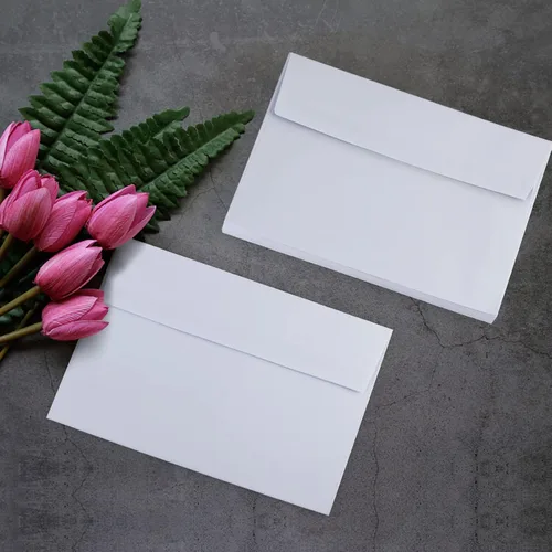 Vista 5 de Paquete de 50 sobres blancos de 5 x 7 pulgadas, A7, sobres para tarjetas, invitaciones y postales