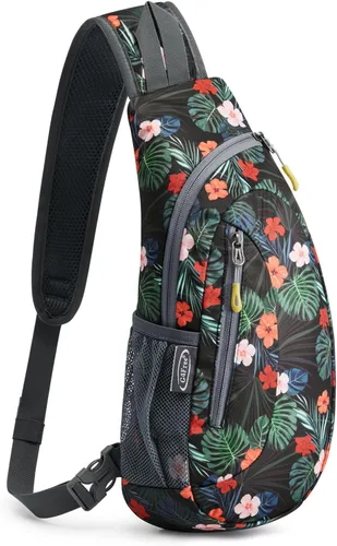 Vista 16 de G4Free - Bolso bandolera para hombres y mujeres, mochila pequeña para el pecho y el hombro, ligera, para viajes, actividades al aire libre y Negro