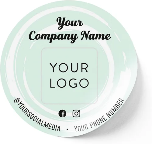 Vista 28 de Calcomanías de vinilo personalizadas con tu imagen, texto, diseño y logotipo. Etiquetas comerciales personalizadas impermeables para embalaje