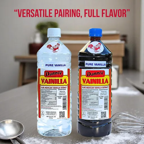 Vista 3 de Danncy Extracto de vainilla pura de México, 33 oz por botella, paquete sellado de 2 botellas