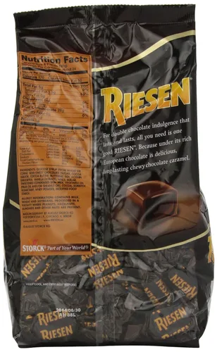 Vista 2 de RIESEN Caramelos masticables de chocolate oscuro, bolsas de 30 onzas (paquete de 3), dulces envueltos individualmente, caramelos a granel, caramelos