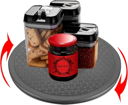 Vista 4 de Soporte giratorio resistente con rodamientos de bolas de acero – Lazy Susan - Tocadiscos de pintura en aerosol para monitores de pantalla plana