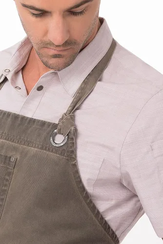 Vista 4 de Chef Works Delantal unisex Dorset con peto