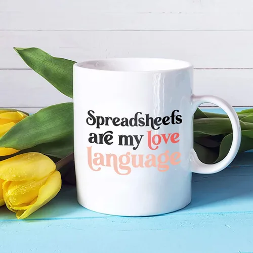 Vista 5 de Taza de café con texto en inglés "Accountant Gift Appreciation", taza de café con texto en inglés "Are My Love", regalo CPA para hombres y mujeres