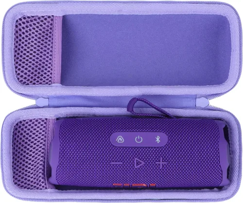 Vista 12 de Lebakort - Carcasa rígida compatible con altavoz Bluetooth JBL Flip 7, 6, 5 Rosa