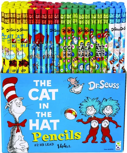 Vista 4 de Raymond Geddes Dr. Seuss Cat in the Hat #2 - Lápices (paquete de 144)