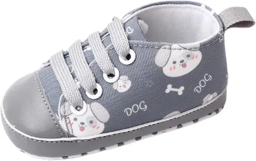 Vista 5 de Beixinder Zapatos de lona para bebés y niños pequeños, antideslizantes, para recién nacidos, primeros pasos, zapatos de animales de dibujos animados