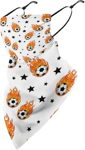Vista 8 de Bufanda de protección solar UV, bufanda triangular reutilizable con lazo para las orejas