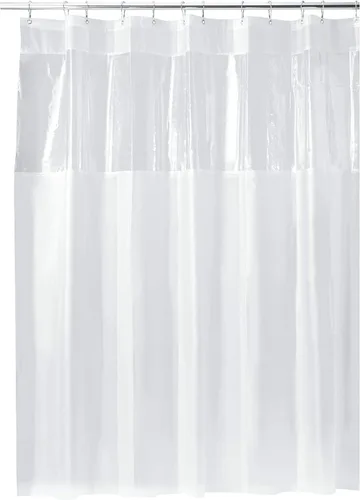 Vista 11 de InterDesign 26680 - Cortina de ducha de 72 pulgadas de ancho x 72 pulgadas de largo x 1/4 pulgadas de alto, vinilo transparente