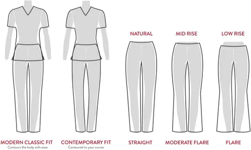 Vista 4 de Pantalón médico Dickies EDS Essentials para mujer, tiro natural, pierna cónica, sin cordones. DK005