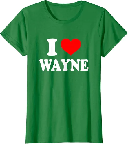 Vista 28 de Wayne - Camiseta I Heart Wayne - I Love Wayne, Negro, S