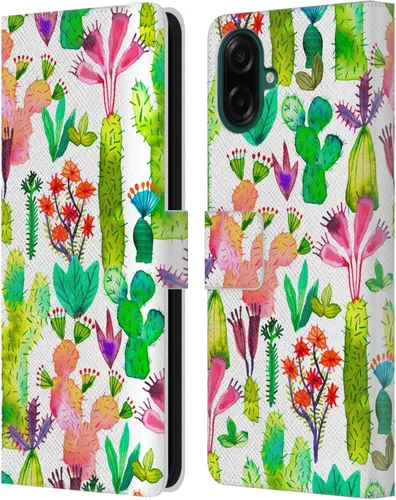Vista 292 de Head Case Designs Officially Licensed Ninola Brushstrokes Black Summer Patterns Leather Wallet Case Compatible with Samsung Galaxy A07 4G