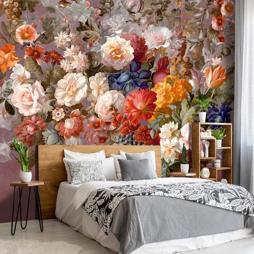 Vista 30 de Mural de hojas negras y doradas para dormitorio, papel tapiz botánico tropical, decoración de plantas, sala de estar, fondo de televisión, mural