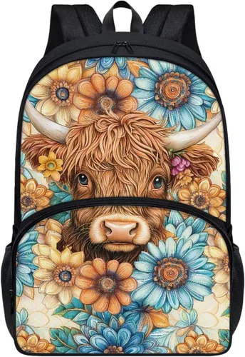 Vista 9 de American Flag Fire Galaxy Pattern Kids Backpack for Boys Girls Elementary Students Bookbag Middle School Bag Lightweight Children Travel Bag