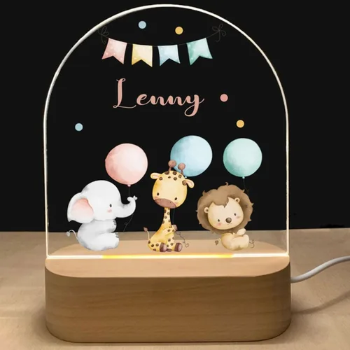 Vista 11 de Luz nocturna personalizada para bebés y niños, regalos personalizados con nombre, regalos de bautizo para niñas/niños, lámpara nocturna regulable