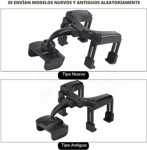 Vista 2 de Clip de agarre universal para espejo retrovisor de coche, soporte universal para teléfono celular para iPhone Samsung HTC GPS Smartphone