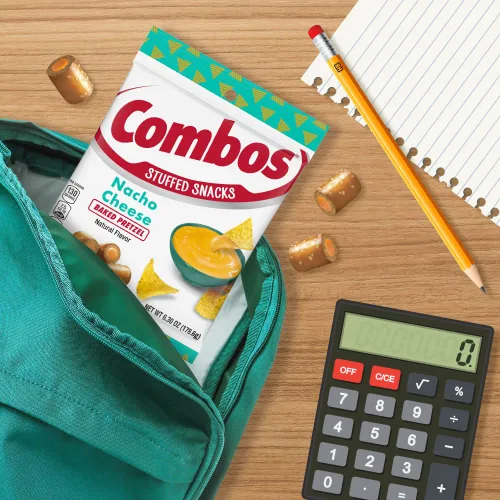 Vista 8 de COMBOS Cheese Snacks - Paquetes de bocadillos de queso nacho, aperitivo de galleta horneada, bolsa a granel de 6.3 onzas (paquete de 12) Easy
