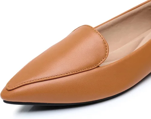 Vista 5 de VenusCelia Zapato plano Funkier para mujer (7.5 M US, camello-PU), Came (Camel Pu)