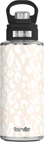 Vista 22 de Tervis Leopard Collection - Vaso aislado de doble pared hecho en Estados Unidos mantiene las bebidas frías y calientes, 16 onzas, paquete de 4