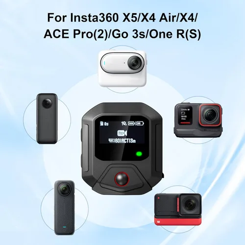 Vista 6 de Control remoto GPS para cámaras Insta360 X5/X4/X4 Air X3/Go 3S/ACE pro 2/ACE Pro/ONE X2, accesorios de acción inteligente de 25M de alcance