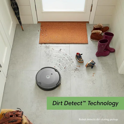 Vista 12 de iRobot Roomba 676 Robot Aspirador con conectividad Wi-Fi, compatible con Alexa, bueno para pelo de mascotas, alfombras, suelos duros, carga
