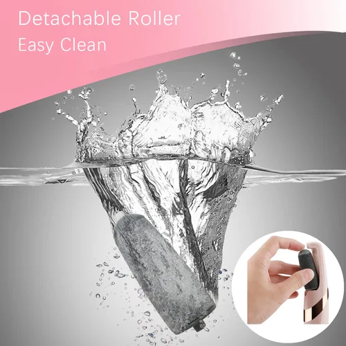Vista 5 de Paquete de 6 rodillos de repuesto compatibles con Finishing Touch Flawless Pedi lima de herramientas eléctricas incluye un cepillo de limpieza