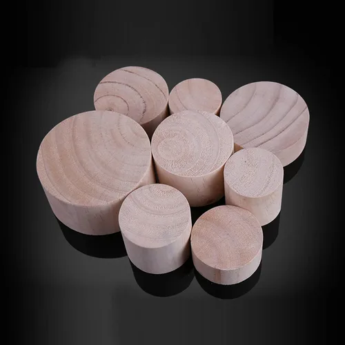Vista 5 de Patas cilíndricas de madera maciza de pino para gabinete, patas de soporte para mesa de café, patas de sofá, patas de cama, 23 tamaños, para mesa