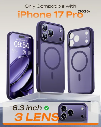 Vista 704 de TOCOL Funda para iPhone 11, compatible con Magsafe, protección completa de cámara, imanes integrados, protección contra caídas, funda translúcida